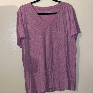 Pink VNeck TShirt